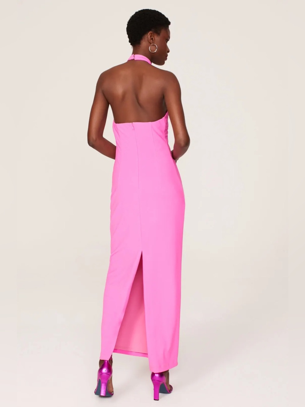 One33 Social Pin Twist Halter Gown